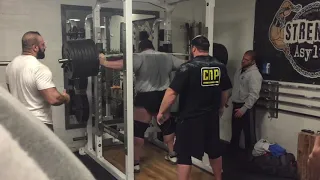 Eddie Hall Squats 8 plates a side (340kg - 750lbs)