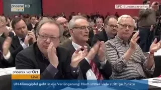 SPD-Parteitag: Rede Sigmar Gabriel inklusive Aussprache am 11.12.2015