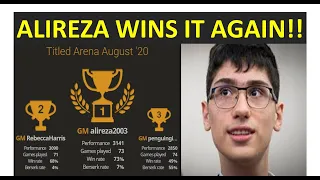 Bullet Titled Arena  Following Alireza Firouzja  August 2020