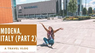 Modena, Italy TRAVEL VLOG P.2 // balsamic vinegar, Ferrari and Maserati