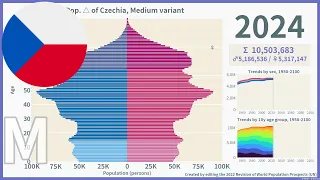 [🇨🇿Czechia] Population Pyramid (1950-2100) / WPP2022 Medium