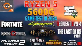 Ryzen 5 5600G Vega 7 Gaming Test - 15 Games at 900p in 2024 - Can It Handle Modern Gaming?