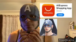 My AliExpress Captain America Latex Helmet