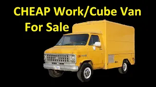 CHEVY G30 BOXVAN VAN BOX CUBE ~ POD MOVING CONTAINER VIDEO FOR SALE $1795 C/K VAN GMC ~ WORK TRUCK