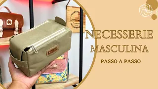 PASSO A PASSO - NECESSERIE MASCULINA COM ABERTURA DUPLA
