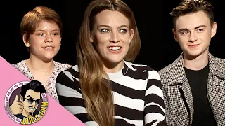 Riley Keough, Jaeden Martell & Lia McHugh Interview for The Lodge