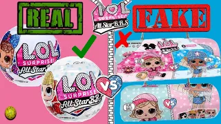 lol surprise dolls but they're fake! lol surprise all star full unboxing! fake lol all stars capsule