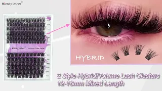 #wendylashes Cluster lashes wide stem for DIY at home.