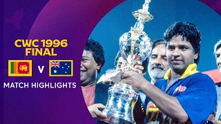 Cricket World Cup 1996 Final: Sri Lanka v Australia | Match Highlights