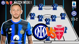 CARLOS AUGUSTO DEBUT!! INTER VS MONZA | Inter  Potential Starting Lineup  Serie A 2023 Match Week 1