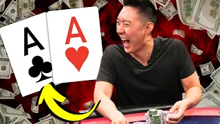 Getting MAX VALUE With POCKET ACES at Live Cash Game