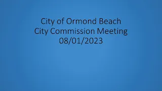 City Commission Meeting 08-01-2023