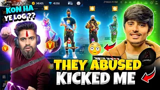 ANGRY YOUTUBER PRANK ON CUTE GF BF STREAMER😱 THEY KICK ME FROM GROUP😬 - FREE FIRE