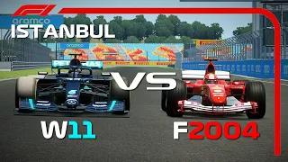 F1 2020 Mercedes vs 2004 Ferrari - ISTANBUL