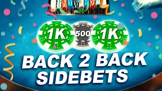 INSANE SIDEBET HIT ON FIRST PERSON BLACKJACK !