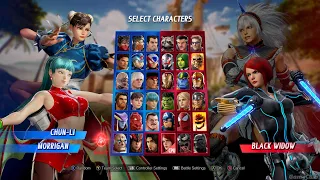 Marvel vs. Capcom: Infinite PC - All Characters Select Screen - Gameplay