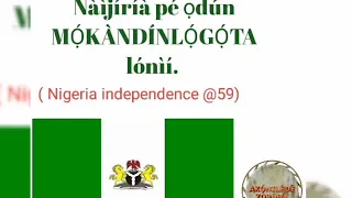 Nigeria national anthem and pledge in Yorùbá language