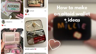 HOW TO MAKE AN ALTOID WALLET + IDEAS 💡🎀