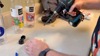 $2 Water bottle hack for hiking | Transform a water bottle into a hands free hydration system