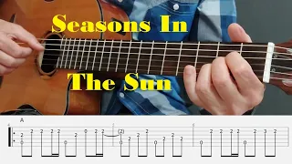 Seasons In The Sun - Terry Jacks - Fingerstyle Guitar Tutorial tabs and chords