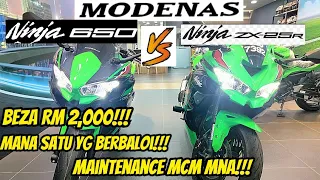 Modenas ZX-25R SE VS Ninja 650 2023 - Beza RM 2,000!!! Mana Satu Lebih Berbaloi!!!