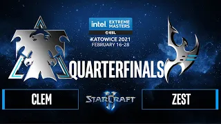 SC2 - Zest vs. Clem - IEM Katowice 2021 - Quarterfinals