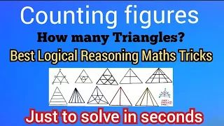 #countingtriangles @counting figures |Best Logical reasoning math tricks for competitive exams.