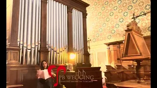 Soprano & Organ,  AVE MARIA Shubert, Wedding's Church Ceremony in Siena ,PB Wedding Music in Tuscany