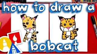 How To Draw A Cartoon Bobcat