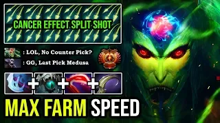 This is What HAPPENED When Pro Medusa No Counter 100% Cancer Effect Split Shot + Crazy Farming Speed