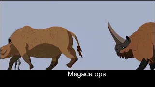 Cenozoic Animals Size Comparison With Music At The End