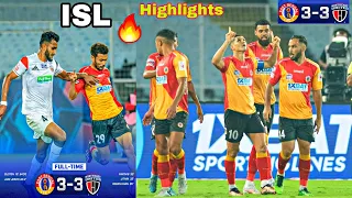 ISL 🔥 East Bengal FC vs Northeast United FC 🔴 Full Match Highlights 🔥 EBFC 3 - 3 NEUFC ll