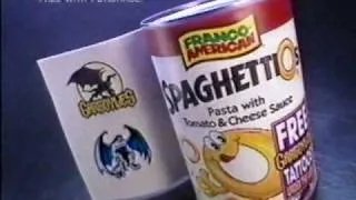 1995 Spaghettios Commercial With Gargoyles Tattoos Promo