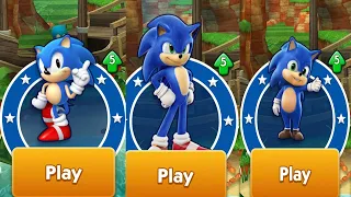 Sonic Dash - Movie Sonic vs Classic Sonic vs Baby Sonic - All 52 Characters Unlocked All Bosses