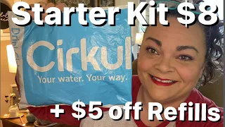 Cirkul Water Flavor Sips & Bottles - Starter Kit $8 & $5 off Refills