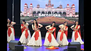 Karnataka dance group performance at Oslo Colour Festival 2023, Oslo