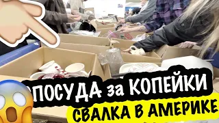 В поисках сокровищ: Посуда, Фарфор, магазины-перекупщики в БаРаХоЛкА США #барахолка #свалка