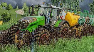 LS19: GÜLLE fahren im Matsch - Schlammschlacht auf dem Feld | FARMING SIMULATOR 19