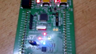 4 leds stm32f072