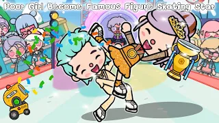 Poor Girl Become Famous Figure Skating Star 🥰Toca life story l Toca Boca