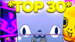 TOP 30 Luckiest Pet Simulator X Youtubers EVER!