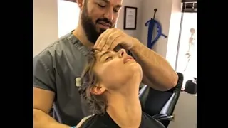 Victoria's Secret Angel Taylor Hill and Model Michael Shank get LOUD chiropractic adjustments