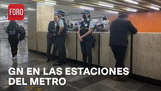 Metro CDMX estará vigilado por la Guardia Nacional aseguró Claudia Sheinbaum - Expreso de la mañana