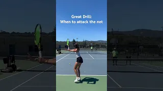 D1 college player attacking the net