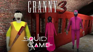 Squid Granny full gameplay | Granny 3 Train escape in Extreme mode😂