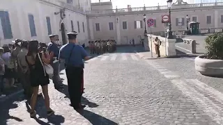 Bersaglieri. Cambio della guardia al quirinale