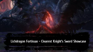 Elden Ring - Lichdragon Fortissax #3 (Hitless, No Buffs, No HUD & Cleanrot Knight's Sword showcase)