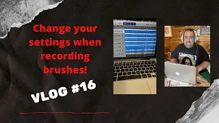 Vlog #17 Professional Drummer - Change your Settings when recording brushes!