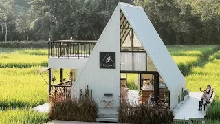 One Of The Best Looking A- Frame Cabin With Inspiring And Unforgettable Views! #shorts #tinyhouse