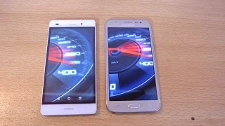 Samsung Galaxy J5 vs Huawei P8 lite - Speed Test HD